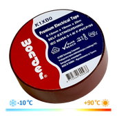 WONDER TAŚMA K1XB0 0,15mm/19mm/20m BRĄZOWA PREMIUM VDE MROZOODPORNA MOCNA