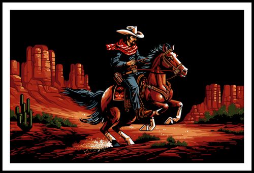 Plakat 91,5x60cm Galop przez Prerię na Arena.pl
