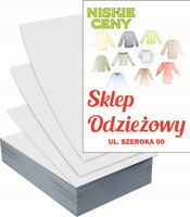 Ulotki A5 reklamowe firmowe 100 szt projekt w cenie SKLEP ODZIEŻOWY
