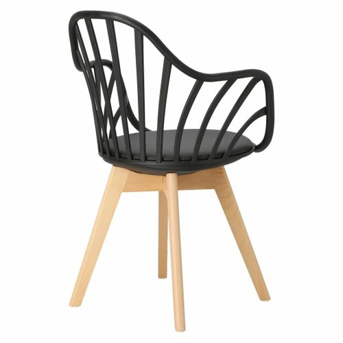 Krzesło Sirena z podłokietnikami czarne na Arena.pl