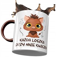 Kubek Bordowy Śmieszny Każda Loszka Kwiczy Prezent Z Nadrukiem Ze Zdjęciem