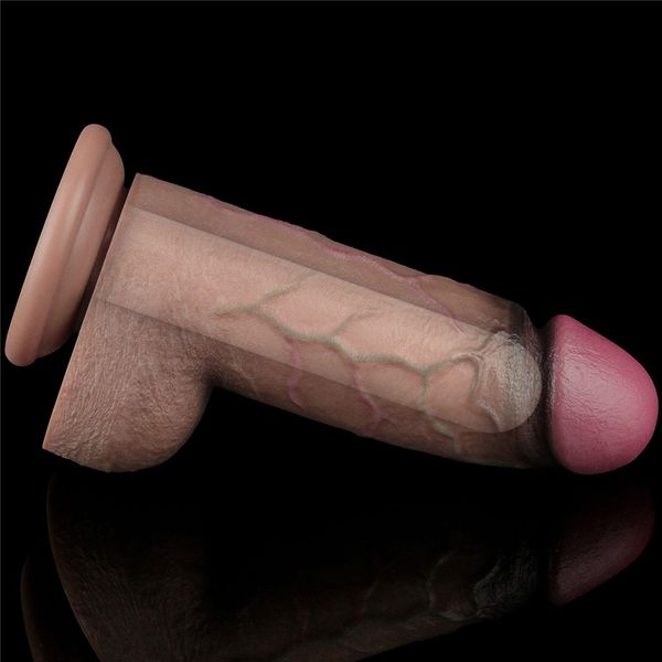 9.5"""" Dual Layered Silicone Cock Xxl zdjęcie 11