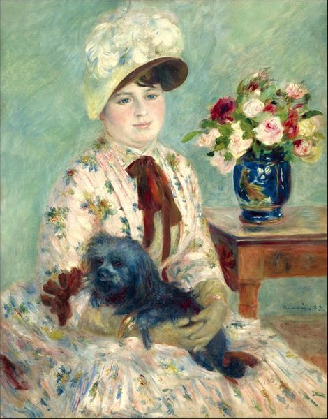 Mlle Charlotte Berthier, Auguste Renoir - plakat 60x80 cm zdjęcie 1