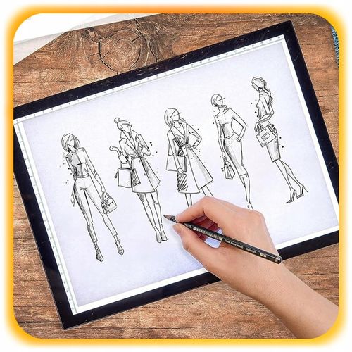 PODŚWIETLANA DESKA KREŚLARSKA LED TABLET GRAFICZNY DO RYSOWANIA A4 PREZENT na Arena.pl