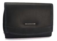 portfel damski dbl color - czarno-granatowy