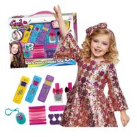 Zestaw piękności lakiery kredy do włosów gumki brelok PREZENT Dziewczynki
