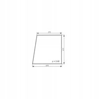 szyba boczna I do ciągnika Ursus C-330 kabina Koźmin Z.Szyszka