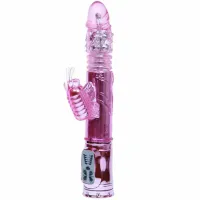 baile rabbit throbbing butterfly - wibrator obrotowy z funkcją pulsacji usb