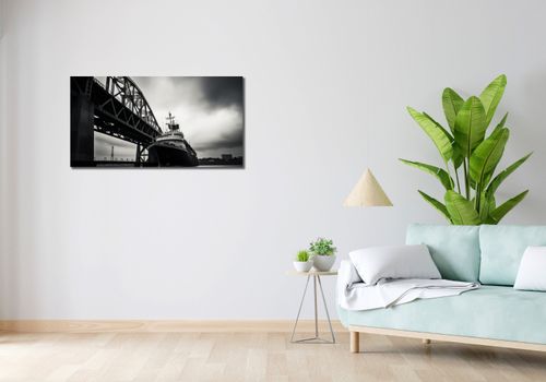 Obraz 100x50cm Statek przy Moście na Arena.pl