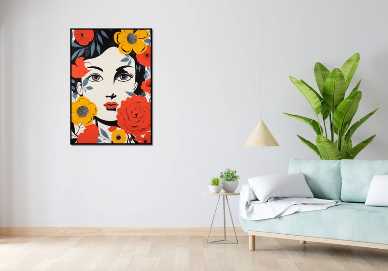 Plakat 70x100cm Kwiatowa Aura zdjęcie 4