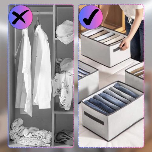 Pojemny Organizer pudełko do szafki sztywny na ubrania do szuflady na Arena.pl