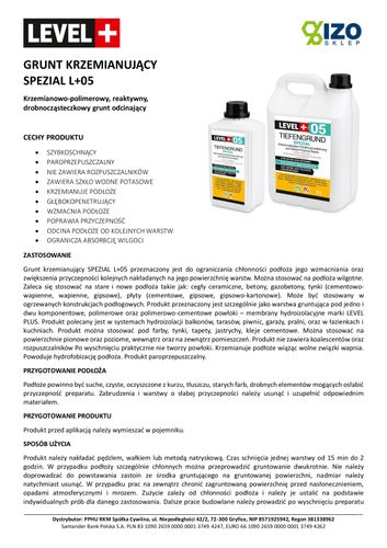 Grunt Krzemianujący Specjalistyczny 1L Level+05 na Arena.pl