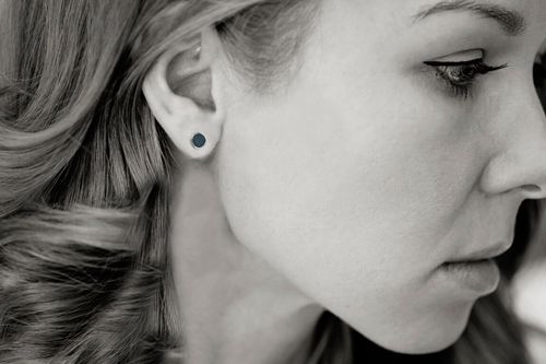 srebrne kolczyki z naturalnymi szafirami - kds4394s na Arena.pl