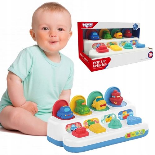 Zabawka Edukacyjna Wyskakujące Pojazdy POP-UP Interaktywne Autka Statek na Arena.pl