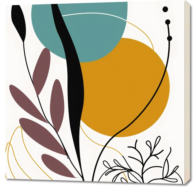 Obraz 90x90cm Akwarelowe Przebudzenie zdjęcie 1