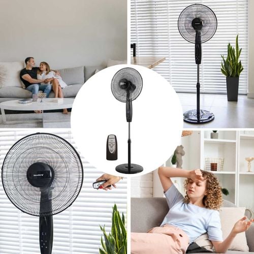 wentylator wiatrak podłogowy z pilotem klausberg kb-7718 na Arena.pl