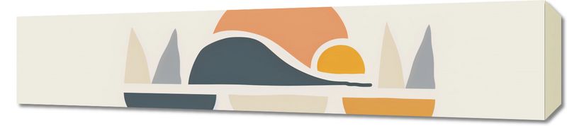 Obraz 90x20cm Pagórki Wyniosłości zdjęcie 1