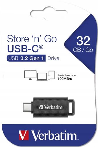 Pendrive Verbatim Store 'n' Go 64GB USB-C 3.0 na Arena.pl