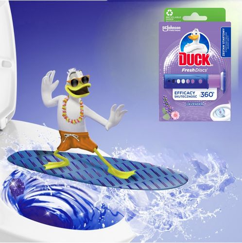 duck fresh discs lavender - żelowy krążek do toalety 36ml + aplikator na Arena.pl