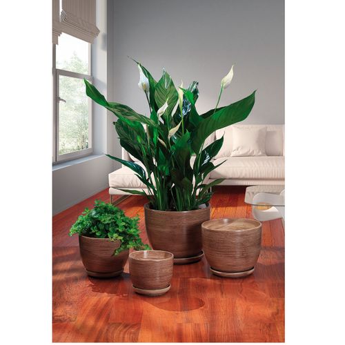 DONICZKA CERAMICZNA BARYŁKA 5 Biały 25x20 cm na Arena.pl