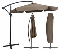 Parasol ogrodowy DALLAS 350 cm beżowy regulowany