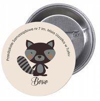 Przypinki buttony przedszkole-twój tekst