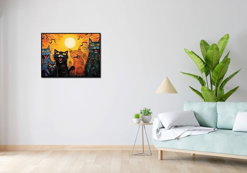 Plakat 80x60cm Kocie Koncertowanie na Arena.pl