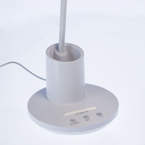 lampka biurkowa led szkolna trzy barwy światła do pracy z pojemnikiem na Arena.pl