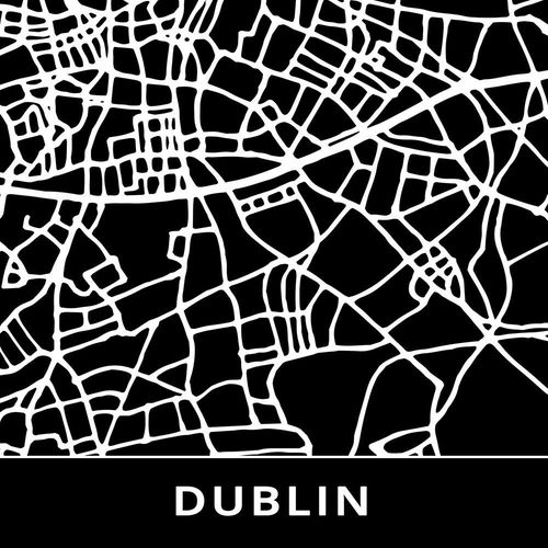 Obraz na płótnie – Canvas, plan miasta Dublin 90x60 na Arena.pl