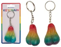 Brelok Tęczowe Jądra - Prezent dla Ludzi z Poczuciem Humoru