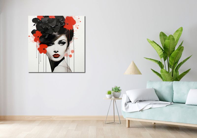 Obraz 90x90cm Kwiatowa Pasja zdjęcie 2