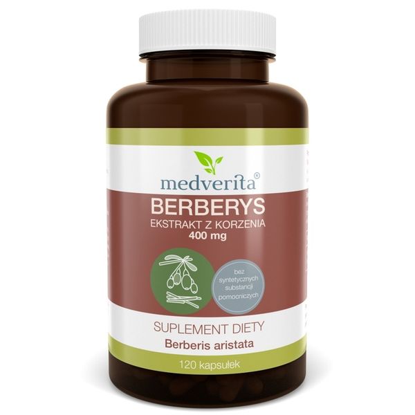 BERBERYS ekstrakt korzeń 400mg berberyna 120 kaps. zdjęcie 1