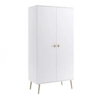 Dwudrzwiowa szafa w stylu skandynawskim IKON / biały mat