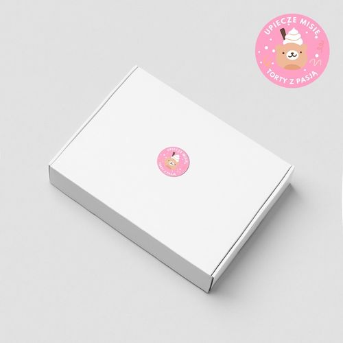 CALY Zestaw dekoracji na tort – MIS z różową kokardką + napis BABY ROCZEK na Arena.pl