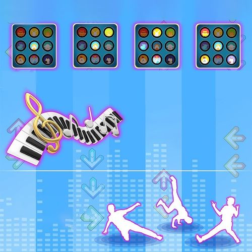 MATA DO TAŃCZENIA MUZYCZNA TANECZNA DLA DZIECI GRA INTERAKTYWNA TAŃCA ZABAW na Arena.pl