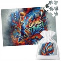 PUZZLE TRADYCYJNE - KOSZYKÓWKA SPORT PIŁKA KOSZ DRUŻYNA - 24 el