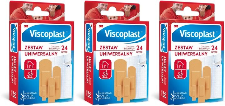 Viscoplast Zestaw Uniwersalny Plastry 24 sztuki zdjęcie 1
