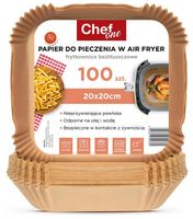 CHEFONE 100szt 20x20 cm papier do frytownicy frytkownicy beztłuszczowej