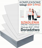 Ulotki A4 reklamowe firmowe 100szt wiele wzorów KOMPLEKSOWE USŁUGI BHP