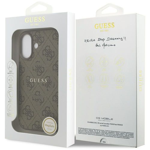 etui guess 4g ring classic logo magsafe  do iphone 17 brązowy na Arena.pl