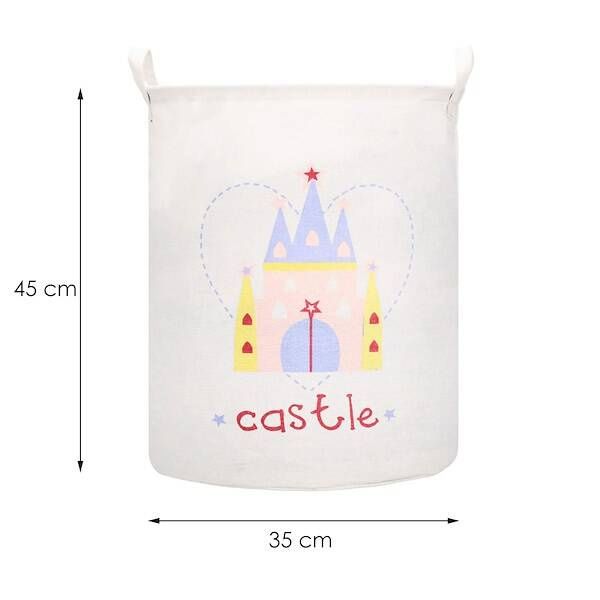 Kosz do przechowywania zabawek i ubrań pojemnik z uszami zamek zdjęcie 5