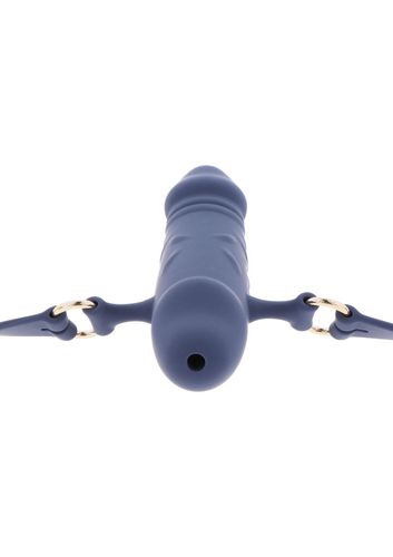 Silicone Breathable Penis Gag Blue na Arena.pl