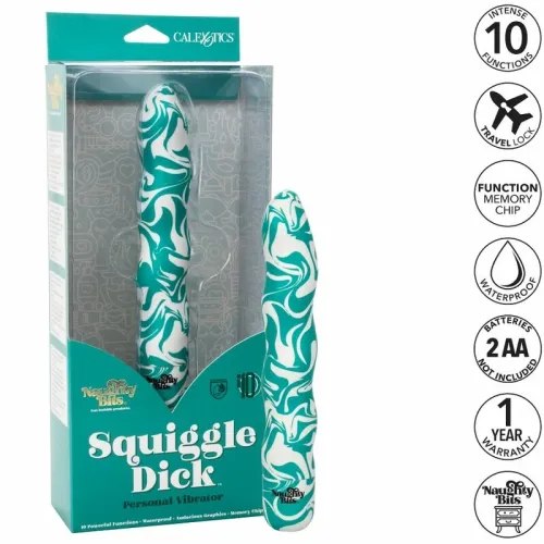 calexotics naughty bits squiggle dick silikonowy model wibracyjny 15,3 cm na Arena.pl