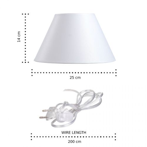 Lampka nocna 1xE27 PATI GOLD/WHITE II na Arena.pl