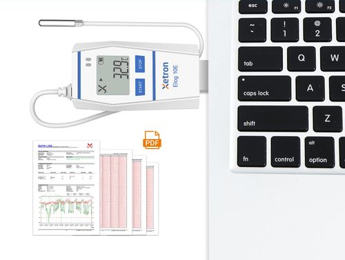 Xetron Elog10E Rejestrator temperatury czujnik zewnętrzny -30C do 70C 4 szt na Arena.pl