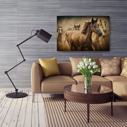 Obraz na płótnie - Canvas, Tabun koni 50x70 na Arena.pl