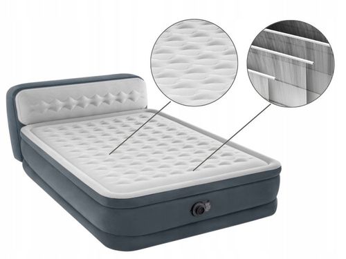 Intex 64448 Materac dwuosobowy 236 x 152 x 46/86 cm z zagłówkiem na Arena.pl