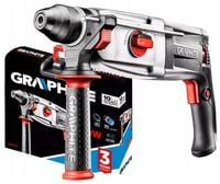 MŁOTOWIERTARKA MŁOT WIERTARKA SDS-Plus 800W AKCESORIA 3,2J GRAPHITE 58G529