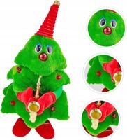 Choinka Z Saksofonem Tańcząca Oraz Grająca 8 Melodii Z Dzwoneczkiem 36cm