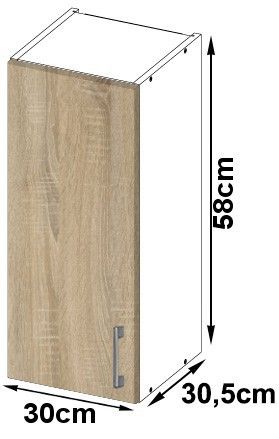 SZAFKA KUCHENNA WISZĄCA W30 D1 LIMA na Arena.pl